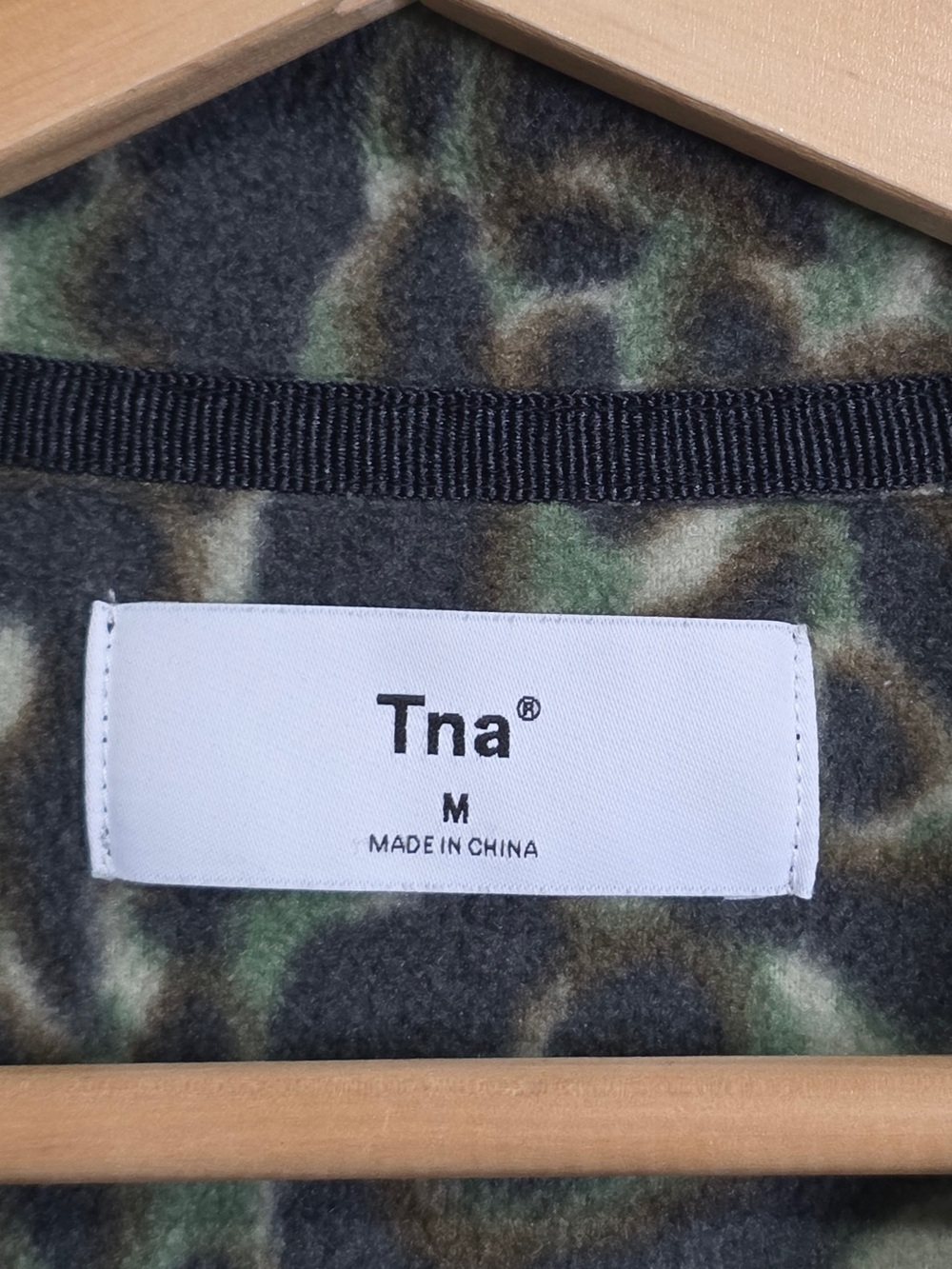Tna Leopard Print Fleece Quarter-Zip Pullover - Picture 3 of 10